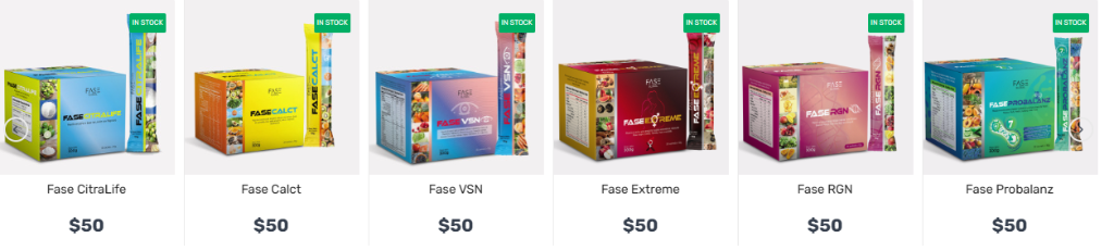 Productos Fase Global